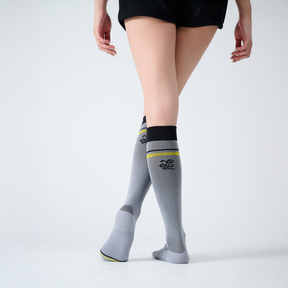 【LUCAS&LOUIS】AI鍺-全效壓力疏導襪/標準款/健身、久站、櫃姐、醫護/100%台灣製造 (時尚灰)